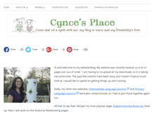 Tablet Screenshot of cyncesplace.com